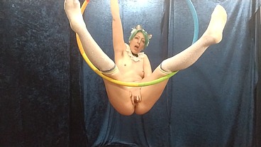 5m Aerial Hoop Masturbation Video workout and play