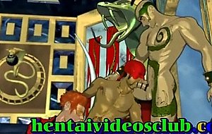 Muscular hentai gay hunks group gangbanged and cummed