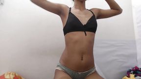 Perfect Figure Girl Masturbate Squirting at Friend House Alone Homemade