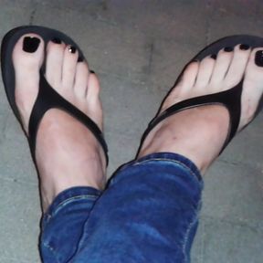 platform thongs - sexy feet