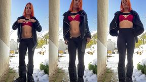 exhib avec la neige
