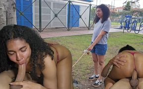 Found This Slutty Tgirl at the Park and Invited Me to Fuck Her Bareback