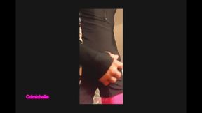 Ccmichelle Wearing Pink Lingerie Wile Sucking on Dildo