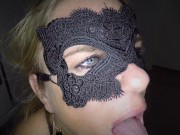 Dutch blonde girl throat fuck and facial