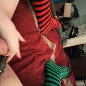 Chubby trans girl playing with herself