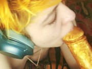 Quinn Kryptos - dripping gold deepthroat training