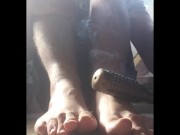 Incredibly hot burning🔥 traditional chinese Moxibustion shaft on my big male feet ouch! - Manlyfoot