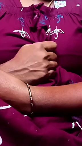 Ammu is really in the mood and is vigorously squeezing her breasts 128   Clip 1
