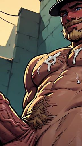 Handsome Hairy Men Erotic Art