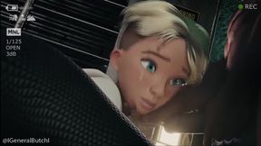 Spiderverse 3D Hentai - Gwen Stacy gets Group Fucked by Big Black Monster Cocks