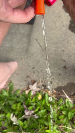 Peeing Through Catheter Outside