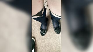 Nude in Sheers and Loafers