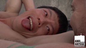 Pierced Axel Abysse Enjoys Foursome Anal Gaping