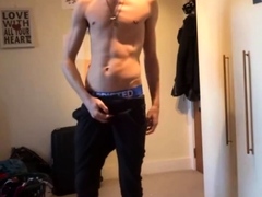 Danish Hunk Strokes His Big Dick Solo