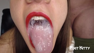 Hot Blowjob to her beloved husband, in a warm bathrobe by⭐FixitKitty