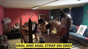 ORAL AND ANAL STRAP ON FEMDOM ORGY WITH 2 SISSY SLUTS AND A SLAVE MOBILE VERSION