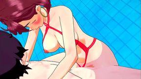 Momo Ayase gets fucked at the pool - 3d anime sex