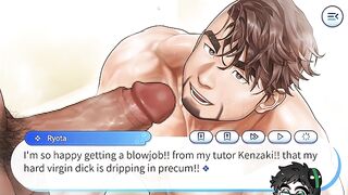 Glorious School Instructor trains me my very first blowage