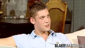 Amatuer British Jock Stroking His Big Dick After Interview