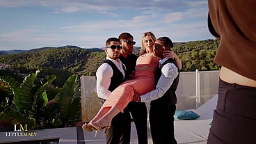 Unexpected 3 BBC Gangbang During Photoshoot,Irish Snowbunny Tina Snow Pissed On & Destroyed FULL