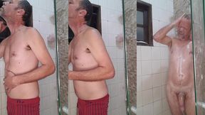 fui tomar banho esperando minha putinha safada daiane belan pra arregaca a buceta dela no chuveiro