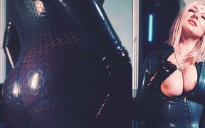 Latex Rubber Fetish Video with Big Ass and Perfect Natural Tits MILF