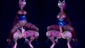 Hot Mulatto Babe Gets Fucked by Big White Cock at Nightclub