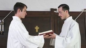 Perv Priest Pounds And Breeds Fledgling Altar Fellow Mason Anderson During Holy Ritual - YesFather