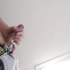 Young guy masturbates his small cock  #15