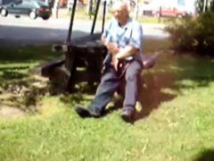 Old Man Jerks In The Park