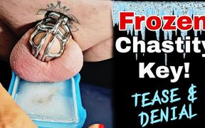 Froze Chastity Key Femdom Slave
