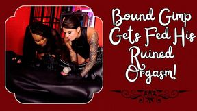 Bound Gimp Gets Fed His Ruined Orgasm! Ft Miss Roper And Madame V - HD MP4 1080p Format