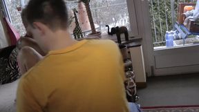 Mature blonde bitch gets fisted by younger guy