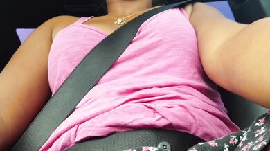 Latina Flashes Boobs Pussy Highway Car Gets Panties Off Teasing Voyeurs