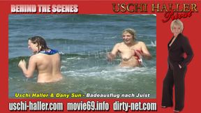 Uschi Haller Backstage - Flight to the island of Juist for a swim with Uschi &amp; Dany