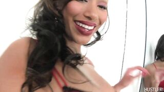 Black babe face fucked