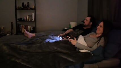 Skinny teen's flat chest bounces while taking a thick black rod deep