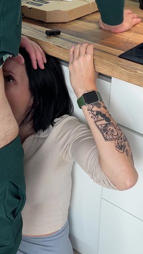 Trader Ordered Pizza But Seduced Girl Courier POVplot   Clip 1