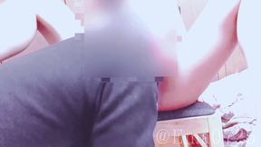 Asian beauty with D-cup boobs gets creampie