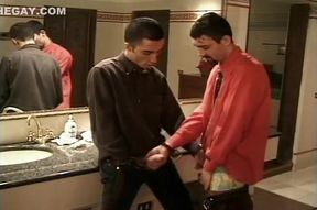 Wild Guys Have Hot Sex In The Bathroom