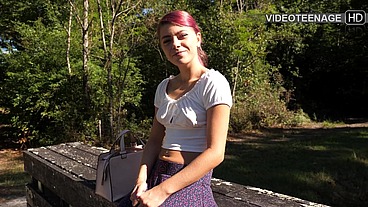 cute 18 years old girl does her first porn interview