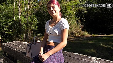cute 18 years old girl does her first porn interview
