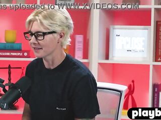 Octavia Red sexy masturbation for Playboy after interview with Bree Mills