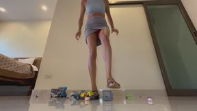 toy truck smash