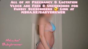 Sexy Milf Pregnancy And Lactation Vlog - One Of Many Weekly Video Updates With Titty Milk On