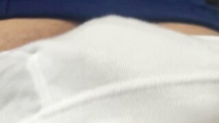 Bbw japanese boy in pe uniform masturbates in briefs