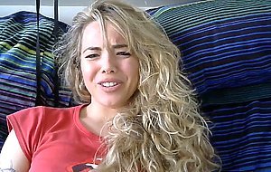 Barefoot JOI with Blonde Cam Girl