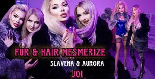 Blondes in FUR HAIR  MESMERIZE Slavena  & Aurora