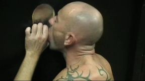 slut fucked in a sling by xxl cock in sauna