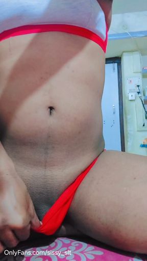 Big clitty of a ladyboy   Clip 1